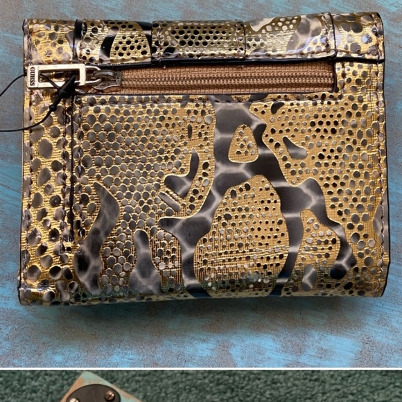 Guess Faux Snake Skin Wallet NWT - Picture 2 of 4